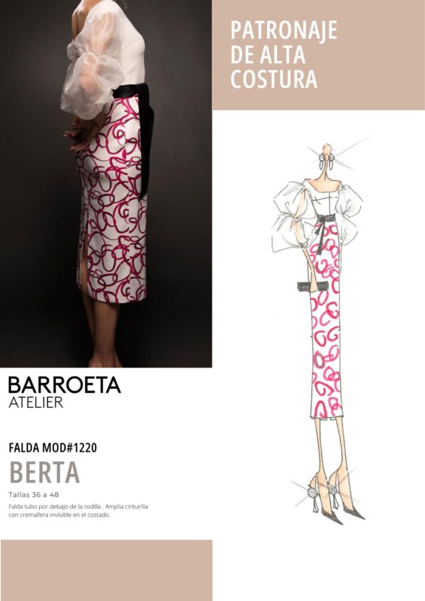 Patron Falda Berta Atelier Javier Barroeta