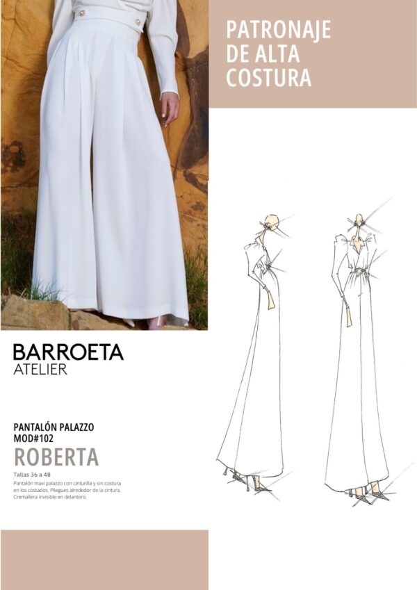 Patron Pantalon Roberta - Atelier Javier Barroeta