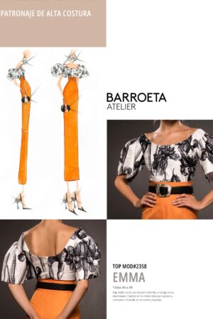 Patrón top corsé Emma Atelier Javier Barroeta