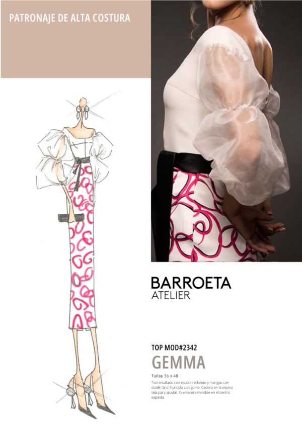 Patron Top Gemma Atelier Javier Barroeta