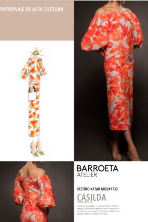 Patrón vestido Casilda Atelier Javier Barroeta