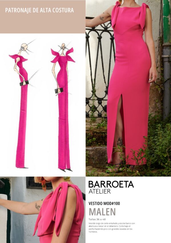 Patrón vestido Malen Atelier Javier Barroeta Bilbao