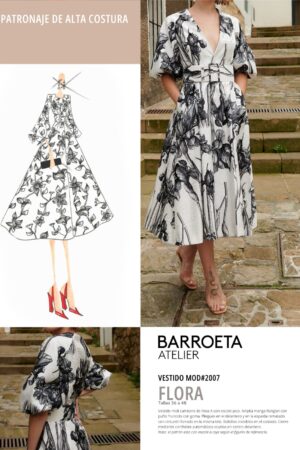 Patron vestido Flora Atelier Javier Barroeta