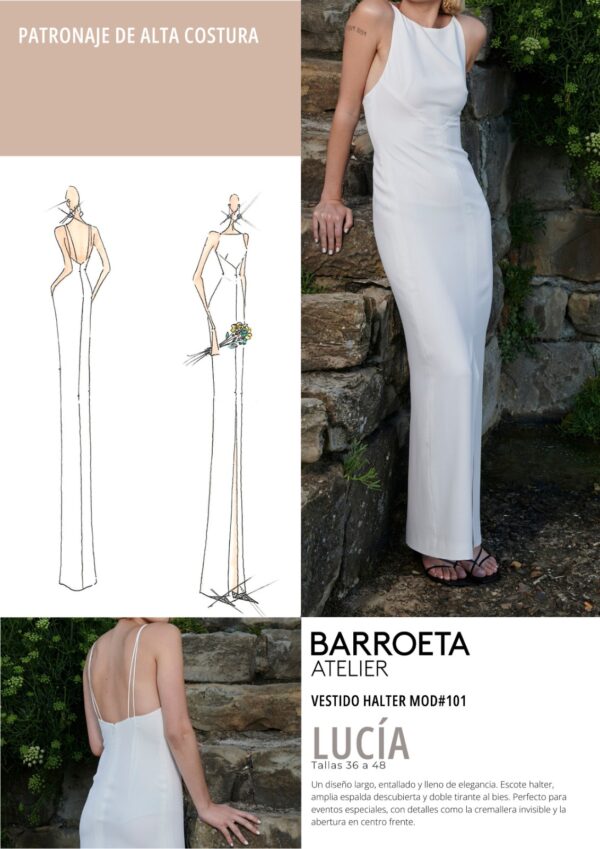 Patron vestido Lucía - Atelier Javier Barroeta