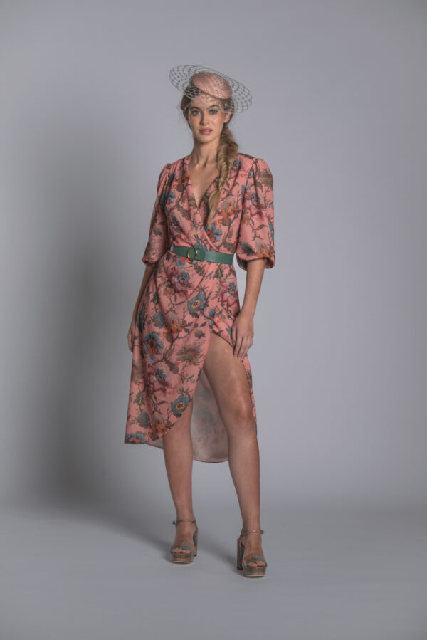 Minerva vestido invitada atelier Barroeta Bilbao