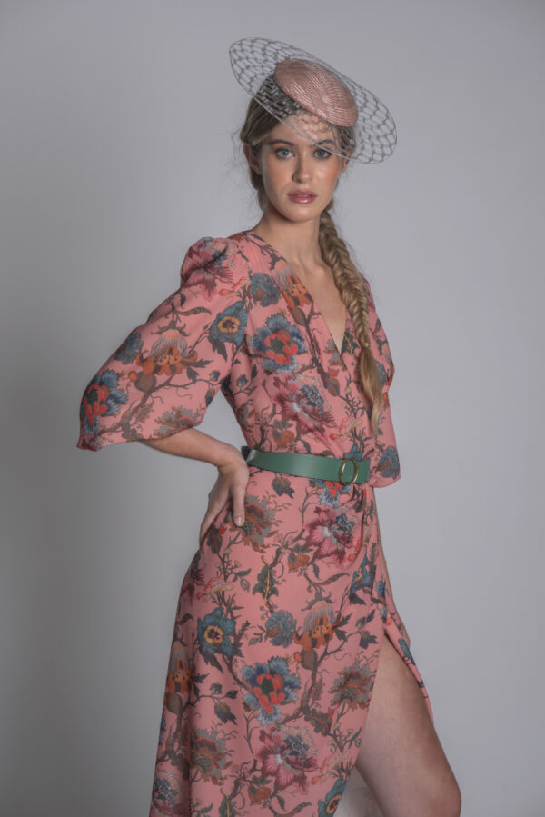 Minerva vestido invitada atelier Barroeta Bilbao